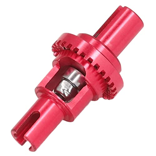 DMLENGOIN RC Car Ball Differential Upgrade Ersatzanpassung Wltoys 1/28 K969 K989 K969 K979 K999 P929 P939 glattes Antrieb Aluminiumlegiermaterial (Rot) von DMLENGOIN