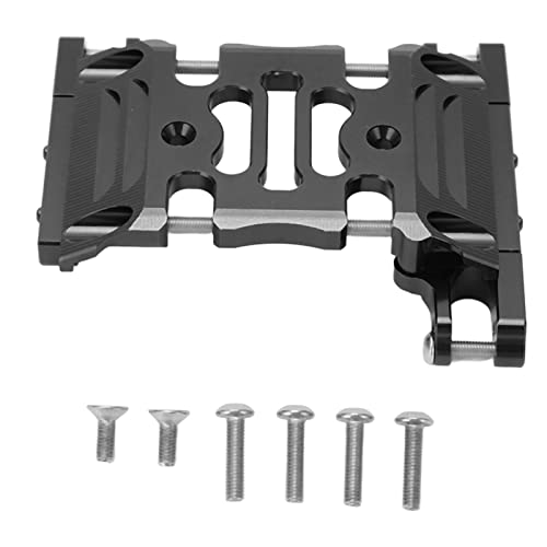 DMLENGOIN RC Car Center Getriebeplatte Aluminiumlegierung Hochfestige leichte Basis für axiales 1/10 Auto (Schwarz) von DMLENGOIN