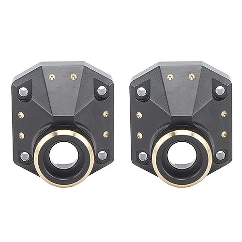 DMLENGOIN RC Car Diff-Abdeckung, Messing vorne und hinten, Brückenportal-Abdeckung, Differenzial-Portal-Achsenabdeckung für Axial Capra 1/10, Kletterstabilitäts-Upgrade-Kit von DMLENGOIN