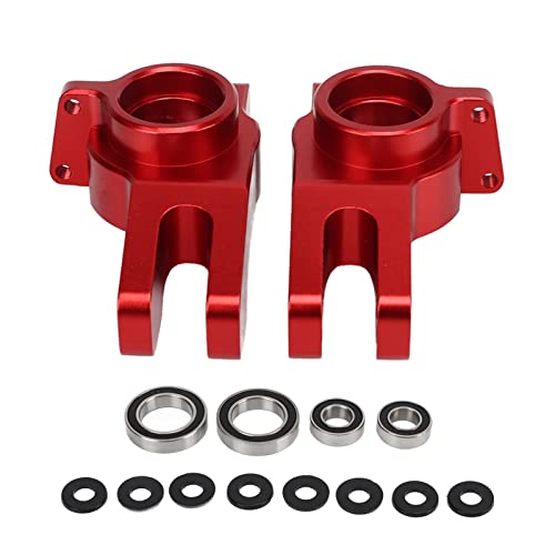 DMLENGOIN RC Car Heck -Hub -Aluminiumlegierung Hochfester Stabiler exquisit Reiner Farbe Hinterachträger 2pcs für arrma 1/7 1/8 (Red) von DMLENGOIN