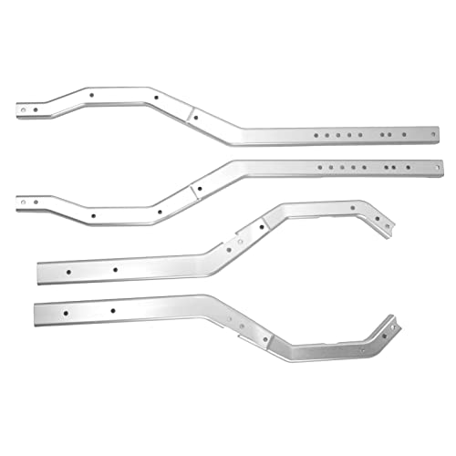 DMLENGOIN RC Chassis Frame Rails Leichtes Aluminiumlegierung professioneller RC -Metallträger SCX6 1/6 RC -Auto (Silber) von DMLENGOIN