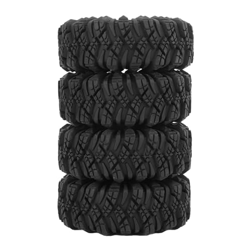 DMLENGOIN RC Crawler -Reifen 1,9 -Zoll -Gummiausstehender Griff hoher Polster mit hoher Abriebfernbedienung Crawler -Reifen Ersatz schwarz 4pcs von DMLENGOIN