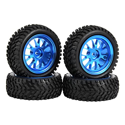 DMLENGOIN RC Crawler Reifen Blau Metall Y Felgen für WL A959 A979 A969 1/18 Modell Auto von DMLENGOIN