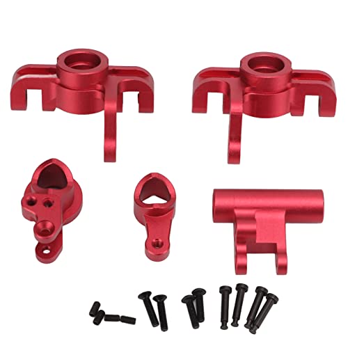 DMLENGOIN RC-Lenkschalen-Baugruppe, leichtes, hochfestes Aluminium-Set für LOSI Lasernut U4 1/10 RC-Car (Rot) von DMLENGOIN