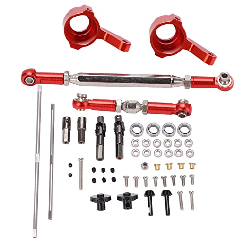 DMLENGOIN RC Metallachsbeschläge Kit MN D90 D91 D96 D99 Upgrade-Teile (Red) von DMLENGOIN