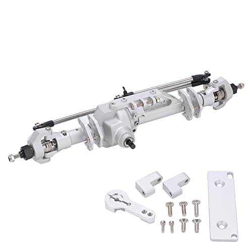 DMLENGOIN RC -Portalachse CNC Universal Frontachse Aluminium für Axial Wraith 1/10 RR10 90048 90053 RC Vehikel (Silber) von DMLENGOIN