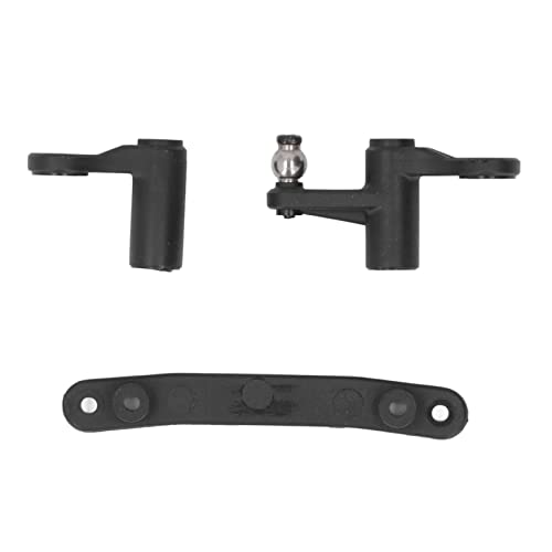 DMLENGOIN RC Servo Kurbelarm Arm Kit Leichte Lenkarm Set für 1/16 RC -Auto Schwarz von DMLENGOIN