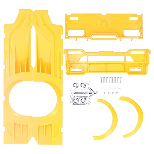 DMLENGOIN RC Wide Body Airlgeting Decklast -Kunststoff -Modifikations -Kits für WPL D12 RC -LKW verstärken Erscheinungsbild Hochwertige einfache Installation (Gelb) von DMLENGOIN