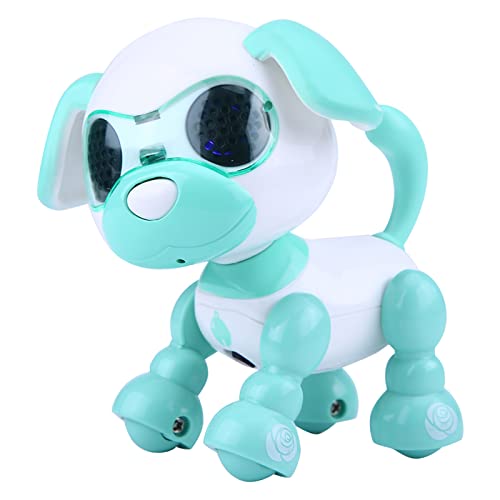 DMLENGOIN Smart Robot Dog Interaktives Lernspielzeug Walking LED Record Gift Kids (Grün) von DMLENGOIN