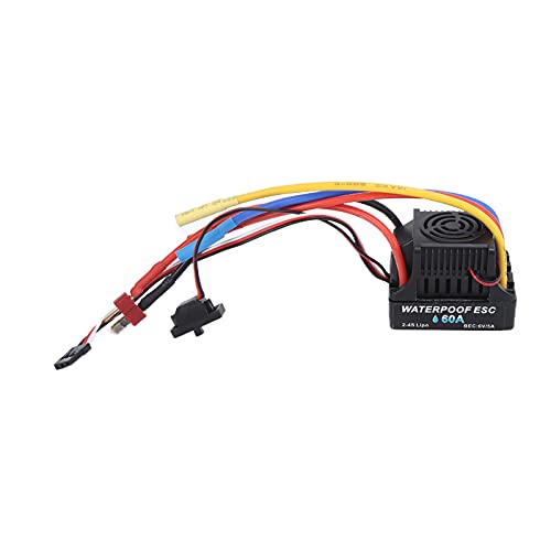 DMLENGOIN Wasserdichter 60A bürstenloser elektrischer ESC-Regler für 1/10 RC-Car von DMLENGOIN