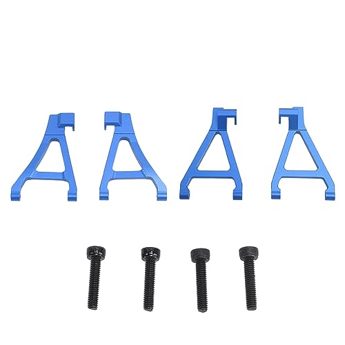 Hohe Härte Aluminiumlegierung RC Fronthängelarm Set für Traxxas 1/16 Slash RC -Auto (Blau) von DMLENGOIN