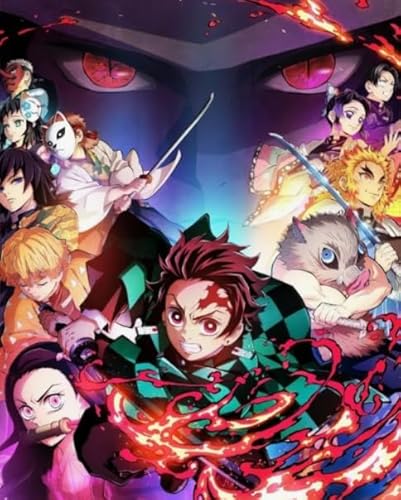 1000 Stück,Japanese Animes Tanjirou Demons,Colourful,Puzzles,Adult Decompression Game Art Posters,Lernspielzeug Für Kinder,Wand Kunst Dekoration Cf257Tn von DMQBT