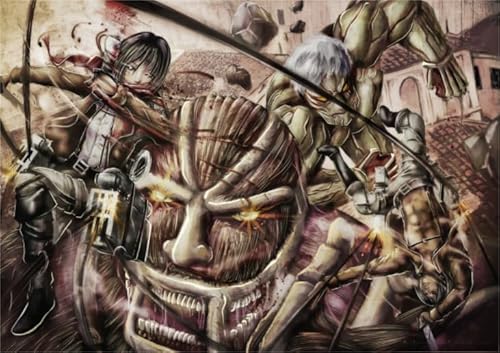 DMQBT 1000 Piece Japanese Animes Eren.Jaeger Poster Lernspielzeug Für Erwachsene Und Familien Jz207Tw von DMQBT