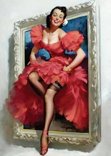 DMQBT 1000 Stück - Schwieriges Puzzle - World Warii Elvgren Classic Oil Painting - Stressabbau Spiel Für Erwachsene Kunst Bild - Familienspaß Herausforderungs Spielzeug - DX429ZW DMQBT 1000 Stück - Schwieriges Puzzle - World Warii Elvgren Classic Oil Painting - Stressabbau Spiel Für Erwachsene Kunst Bild - Familienspaß Herausforderungs Spielzeug - DX429ZW von DMQBT