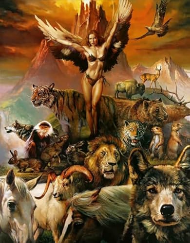 DMQBT Puzzle 1000 Pieces Boriss Vallejo Illustrations Oil Painting Fantasys Art Poster Toys Adult Decompression Game Jz367Tw von DMQBT