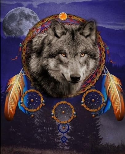 DMQBT Puzzle 1000 Teilen Abstract Wolf Art Poster Puzzle Für Erwachsene: Spiele Zur Familien-Dekompression Jz326Tw von DMQBT