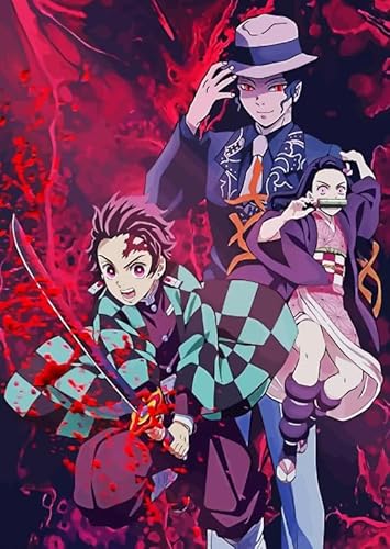 DMQBT Puzzles 1000 Pieces Japanese Animes Tanjirou Demons Posters Für Erwachsene Familienspiele Lernspielzeug Jz726Tw von DMQBT