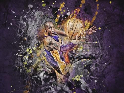 DMQBT Puzzles 1000 Teilen Basketball Player 24 Poster Puzzles Lernspielzeug Für Erwachsene Und Familien Jz705Tw von DMQBT