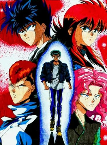 DMQBT Puzzles 1000 Teilen Hakusho Japanese Animes Poster Puzzles Lernspielzeug Für Erwachsene Und Familien Jz565Tw von DMQBT