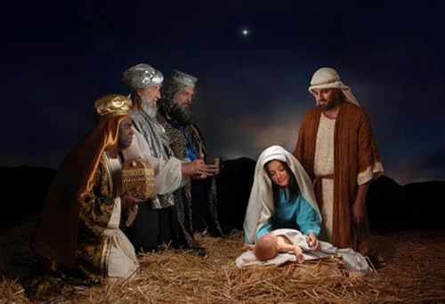 DMQBT Puzzles 1000 Teilen The Birth of Jesus Poster Puzzles Lernspielzeug Für Erwachsene Und Familien Jz400Tw von DMQBT