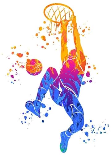 DMQBT Schwieriges Puzzle 1000 Teile - Bunt - Basketball Sports Poster - Stressabbau Spiel Für Erwachsene Kunst Bild - Familienspaß Herausforderungs Spielzeug - DX289ZW DMQBT Schwieriges Puzzle 1000 Teile - Bunt - Basketball Sports Poster - Stressabbau Spiel Für Erwachsene Kunst Bild - Familienspaß Herausforderungs Spielzeug - DX289ZW von DMQBT
