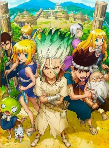 Japanese Animes Dr.Stone Ishigami,1000 Stück,Puzzles Art Picture,Colourful,Lernspielzeug Für Kinder,Gedächtnis- Und Wahrnehmungsspiele Cf88Tn von DMQBT