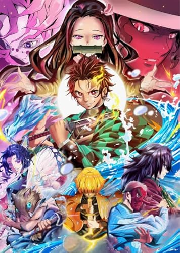 Japanese Animes Tanjirou Demons,1000 Stück Puzzles,Art Picture,Colourful,Lernspielzeug Für Kinder,Puzzle Gedächtnis- Und Wahrnehmungsspiele Cf471Tn von DMQBT