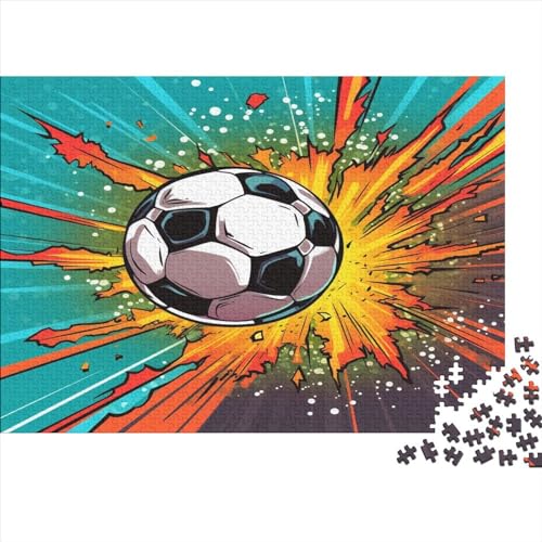 Fußball Puzzle 1000 Teile Für Erwachsene Und Kinder Ab 14 Jahrenfür Stressabbauer Puzzlespiel Erwachsenen Puzzlespiel Puzzel 1000pcs (75x50cm) von DNASVLETZ