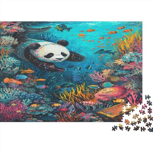 Riesenpanda Puzzle 1000 Teile,Puzzlespiel Für Erwachsene,Impossible Puzzle,Puzzle GesKükenlichkeitsspiel Für Die Ganze Familie, Geschenke Für Männer/Frauen Erwachsenen Puzzel 1000pcs (75x50cm) von DNASVLETZ