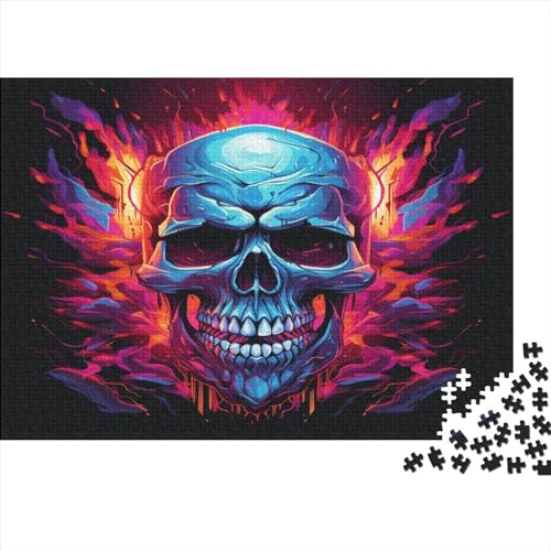 Schädel Puzzle 1000 Teile,Puzzle Für Erwachsene, Impossible Puzzle,Puzzle 1000 Puzzle Home DekoRatteion Puzzle,Erwachsenenpuzzle Puzzel 1000pcs (75x50cm) von DNASVLETZ