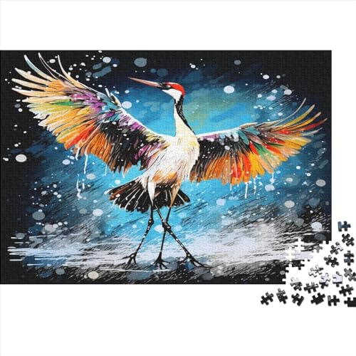 Weißer Kranich Puzzle 1000 Teile - Puzzle Für Erwachsene, Puzzle, Puzzlespiel Erwachsenen Puzzlespiel Puzzel 1000pcs (75x50cm) von DNASVLETZ