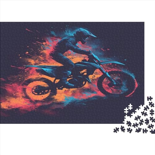 Dirt Bike Puzzle 1000 Teile,Puzzle Für Erwachsene, Impossible Puzzle, GesKükenlichkeitsspiel Für Die Ganze Familie,Puzzle Farbenfrohes,Puzzle-Geschenk,RaumdekoRatteion Puzzel 1000pcs (75x50cm) von DNAVSOETR