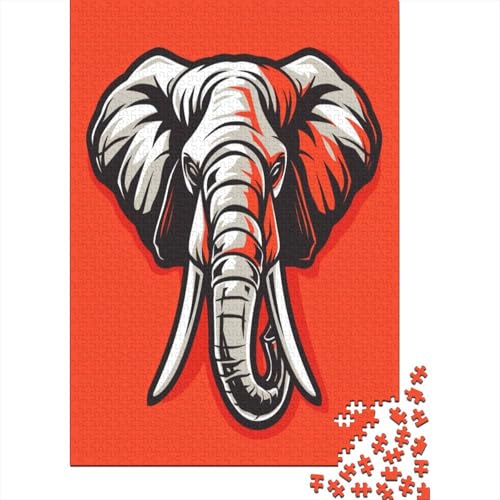 Elefant Puzzle 1000 Teile,Puzzle Für Erwachsene, Impossible Puzzle, GesKükenlichkeitsspiel Für Die Ganze Familie,Puzzle Farbenfrohes,Puzzle-Geschenk,RaumdekoRatteion Puzzel 1000pcs (75x50cm) von DNAVSOETR