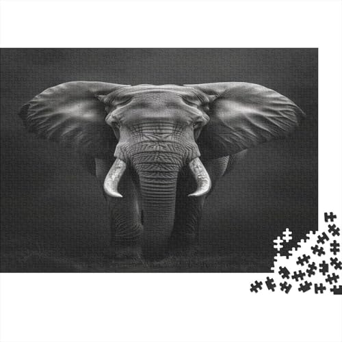 Elefant Puzzlespiel 1000 Teile Puzzle Für Erwachsene Und Kinder Ab 14 Jahren, Puzzle-Motiv Erwachsenen Puzzlespiel Puzzel 1000pcs (75x50cm) von DNAVSOETR