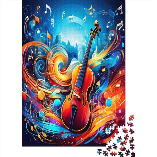 Geigenmusik Puzzle 1000 Teile Puzzles Für Erwachsene Klassische Puzzles 1000 Teile Erwachsene Puzzlespiel Erwachsene 1000 Teile Erwachsenen Puzzlespiel Puzzel 1000pcs (75x50cm) von DNAVSOETR