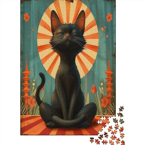 Kat Puzzle 1000 Teile Puzzles Für Erwachsene Klassische Puzzles 1000 Teile Erwachsene Puzzlespiel Erwachsene 1000 Teile Erwachsenen Puzzlespiel Puzzel 1000pcs (75x50cm) von DNAVSOETR