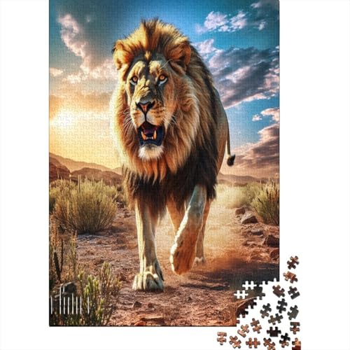 Löwe Puzzlespiel 1000 Teile Puzzle Für Erwachsene Und Kinder Ab 14 Jahren, Puzzle Erwachsenen Puzzlespi Puzzel 1000pcs (75x50cm) von DNAVSOETR