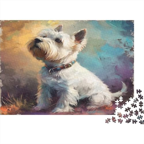 Maltese Hund Puzzle 1000 Teile,Puzzle Für Erwachsene, Impossible Puzzle,Puzzle 1000 Puzzle Home DekoRatteion Puzzle,Erwachsenenpuzzle Puzzel 1000pcs (75x50cm) von DNAVSOETR