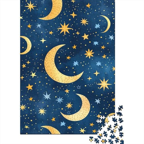 Mond and Sterns Puzzle 1000 Teile Für Erwachsene Und Kinder Ab 14 Jahrenfür Stressabbauer Puzzlespiel Erwachsenen Puzzlespiel Puzzel 1000pcs (75x50cm) von DNAVSOETR