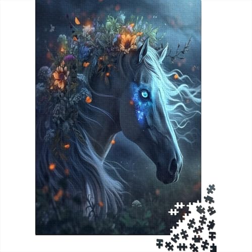 Pferd Puzzle 1000 Teile Für Erwachsene Und Kinder Ab 14 Jahren Für Stressabbauer Puzzel 1000pcs (75x50cm) von DNAVSOETR