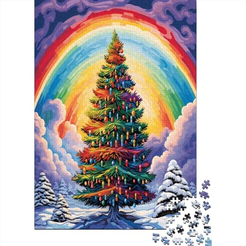 Regenbogen Puzzle 1000 Teile Puzzles Für Erwachsene Lernspiel Herausforderungsspielzeug 1000-teilige Puzzlespiel Für Erwachsene Kinder Puzzel 1000pcs (75x50cm) von DNAVSOETR