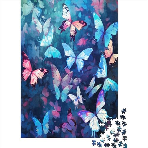 Schmetterling Puzzle 1000 Teile, Erwachsene, Klassische Puzzle, Impossible Puzzle,GesKükenlichkeitsspiel Für Die Ganze Familie Erwachsenenpuzzle Ab 14 Jahren Puzzel 1000pcs (75x50cm) von DNAVSOETR