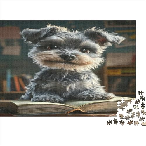 Schnauzer Puzzle 1000 Teile Puzzles Für Erwachsene Klassische Puzzles 1000 Teile Erwachsene Puzzlespiel Erwachsene 1000 Teile Erwachsenen Puzzlespiel Puzzel 1000pcs (75x50cm) von DNAVSOETR