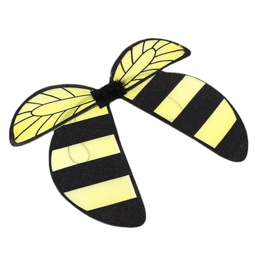 DNCG Bienenflügel Kostüm, Bienenflügel für Kinder, Requisiten für Leistung - Creative Bee Butterfly Wings Cosplay Kostüm für Mädchen Gastgeschenke für Halloween Cosplay Party von DNCG