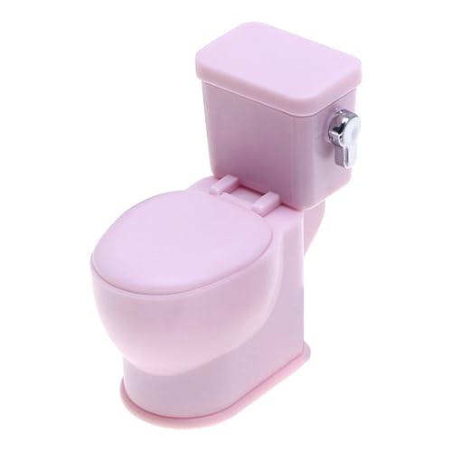 Doll House Toilette, Puppenhaus Toilettenschüssel, Miniature Room Decor Toilet, Miniature Toilet With Flushing Sound, Furniture, Accessories von DNCG