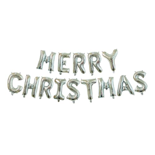 Merry Christmas Balloons Foil, Merry Christmas Balloons Banner Set, Christmas Letter Balloons Kit, New Year Festive Balloon Banners For Decorations von DNCG