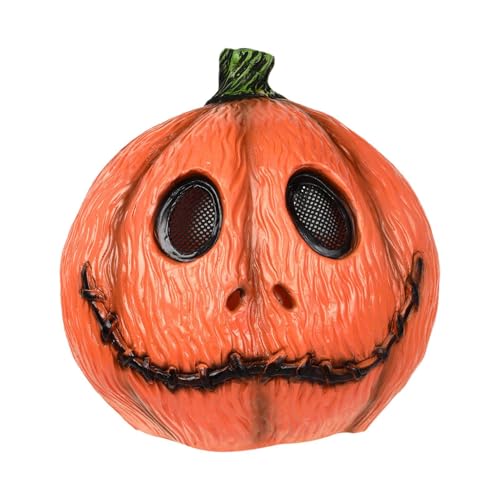 Pumpkin Masque, Halloween Creepy Cosplay Masque Pumpkin Design, Novelty Halloween Costume, Pumpkin, Home And Gathering Enjoy Festive Fun Gag Joke Toy For Theatre, Haunted Houses, Carnival von DNCG