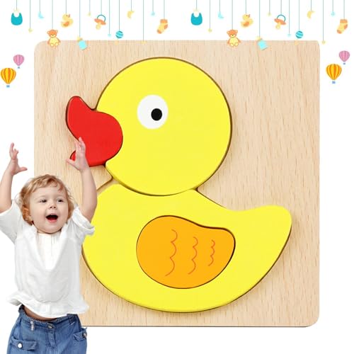 Wooden Puzzles for, Wooden Animal Puzzle, Animal Jigsaw Puzzle Game Educational Puzzle,Cute Wooden Toddler Puzzles, Learning Educational Preschool Toys for Boys and Girls 4-6 von DNCG