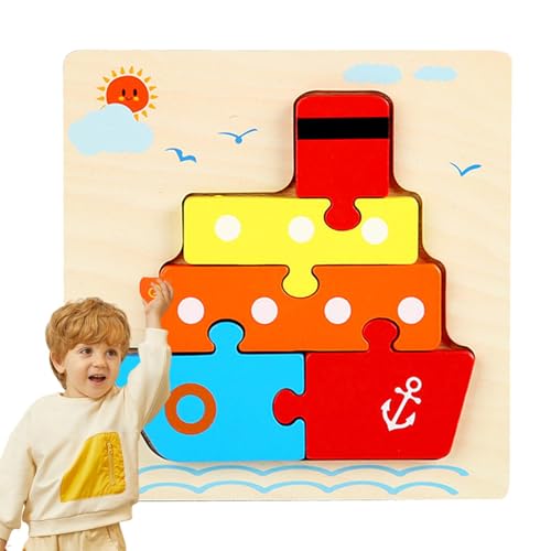 Wooden Puzzles for, Wooden Animal Puzzle, Animal Jigsaw Puzzle Game Educational Puzzle,Cute Wooden Toddler Puzzles, Learning Educational Preschool Toys for Boys and Girls 4-6 von DNCG