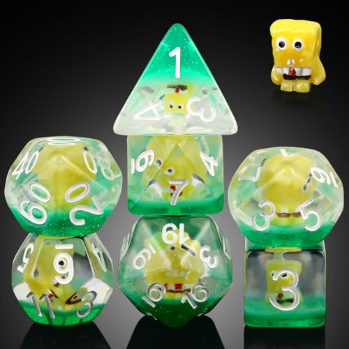 Bob Würfel-Set DND, DNDND 7-teiliges Dungeons and Dragons Würfel-Set mit Samtbeutel für D&D-Rollenspiele und Tischspiele (Bob Bob Würfel-Set DND, DNDND 7-teiliges Dungeons and Dragons Würfel-Set mit Samtbeutel für D&D-Rollenspiele und Tischspiele (Bob von DNDND